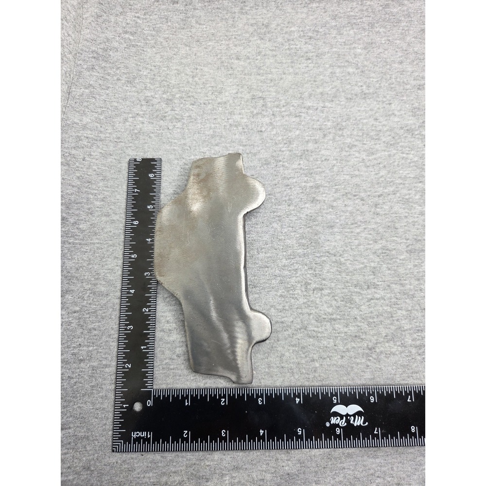 Handmade Massive Metal Car Silhouette Belt Buckle Signed Thor One of a Kind Auto - Picture 8 of 11